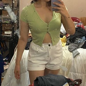 💚 key lime green crop top 💚